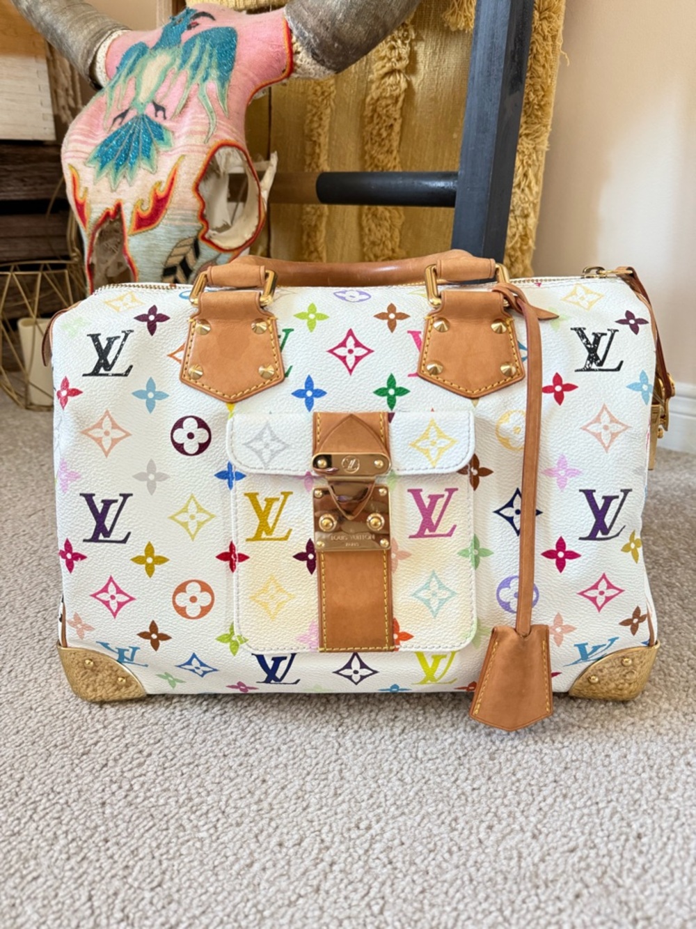 Louis Vuitton Original Murakami Multicolor Monogram Speedy 30